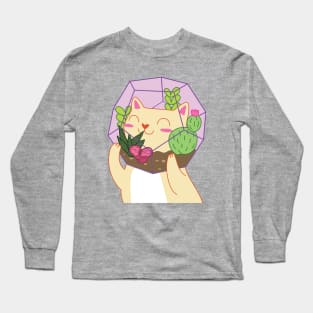 Terrarium Cat I - Full Front Long Sleeve T-Shirt